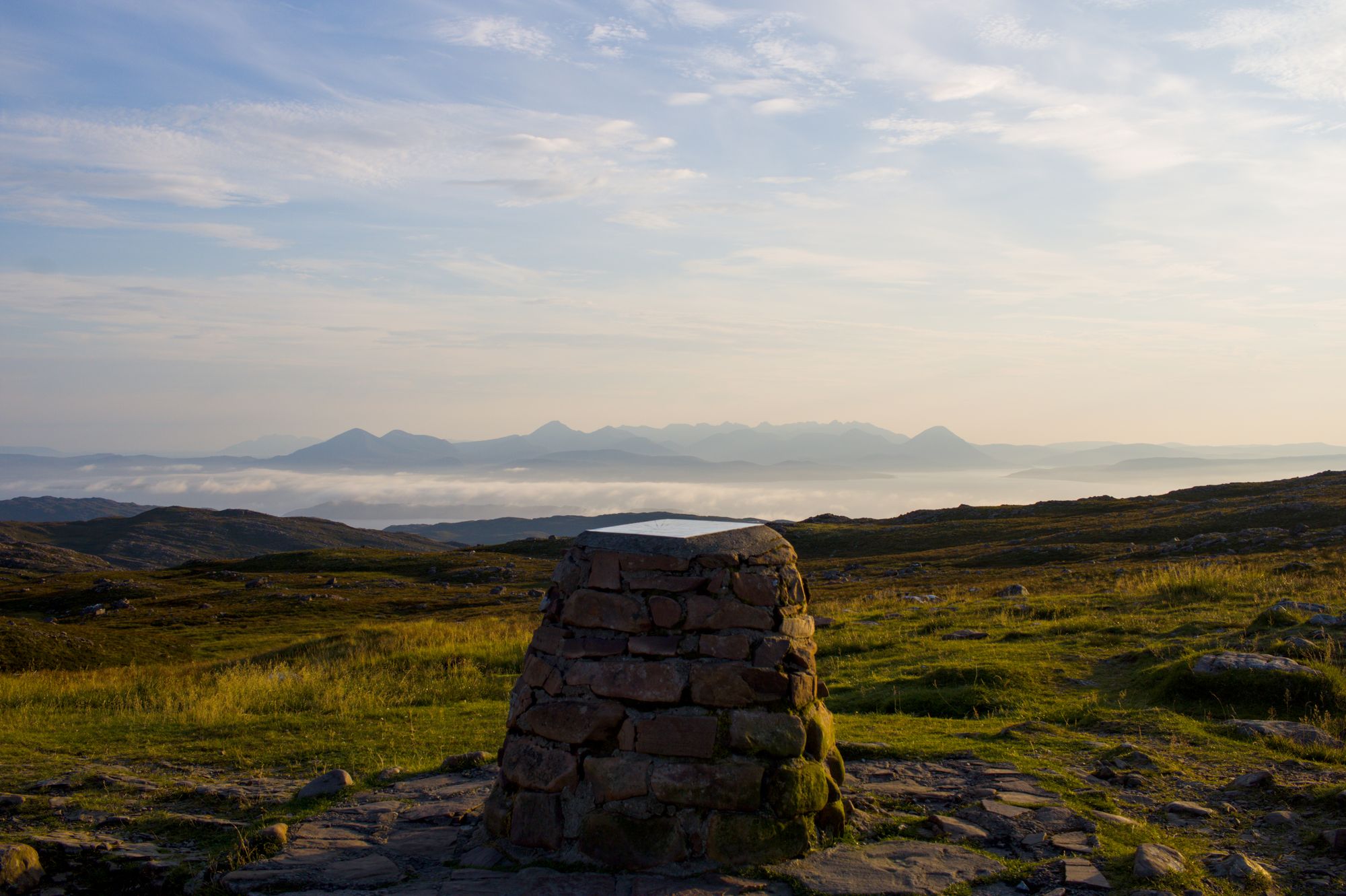 Scenic coastline and rugged cliffs in the Scottish Highlands